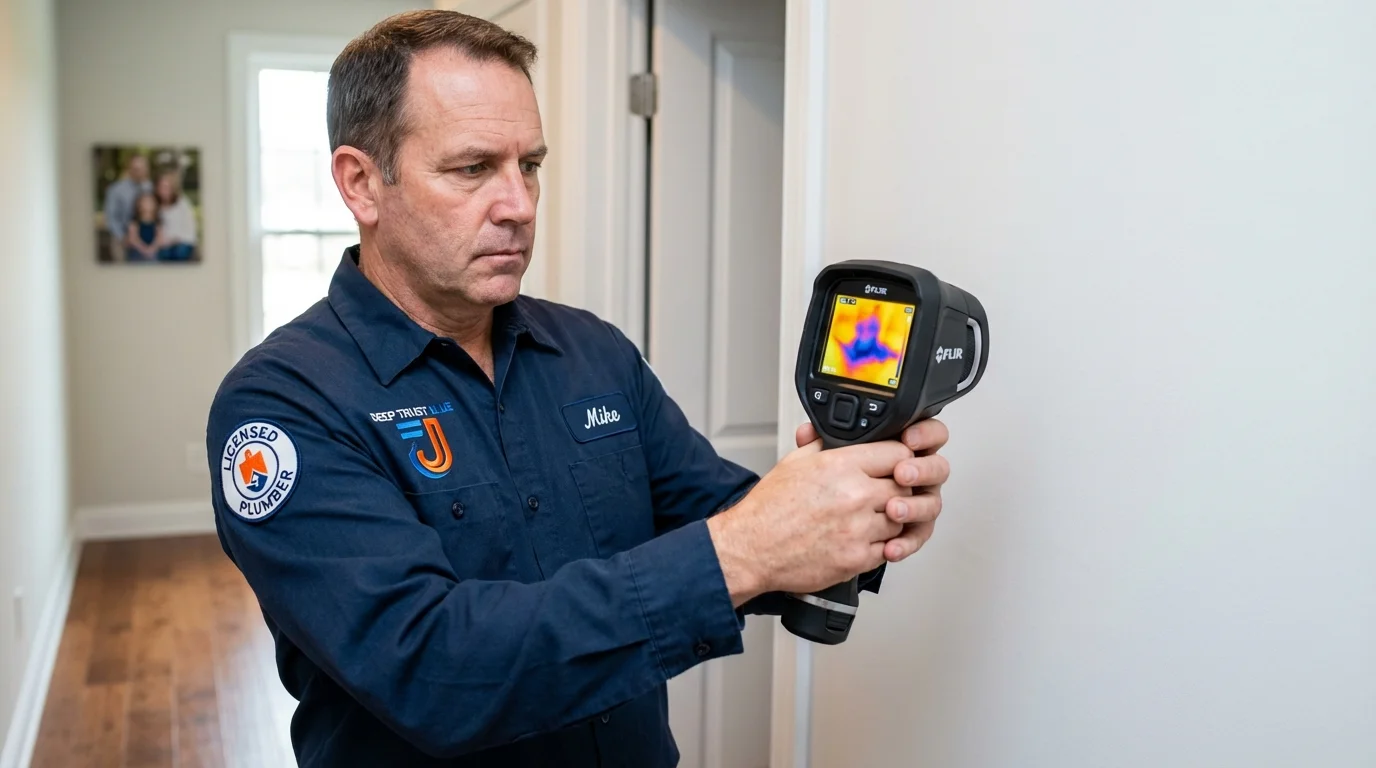 Thermal imaging leak detection by Johns Plumbing LLC in King William